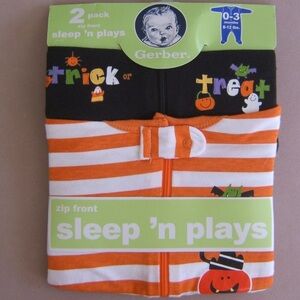 Gerber Halloween Rompers 3-6
Months Sleep N Play 2 Pack Set
Bodysuit Costume